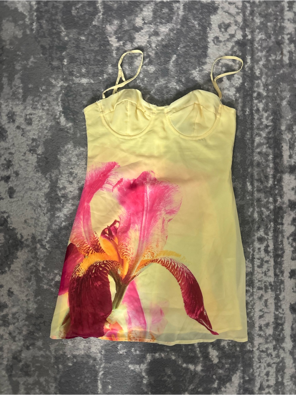 White Fox Yellow Floral Dress